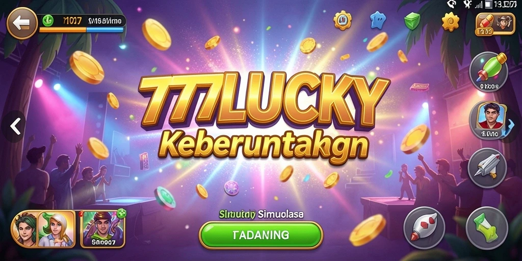 Screenshot gameplay 777LUCKY menunjukkan aksi seru dalam simulasi.