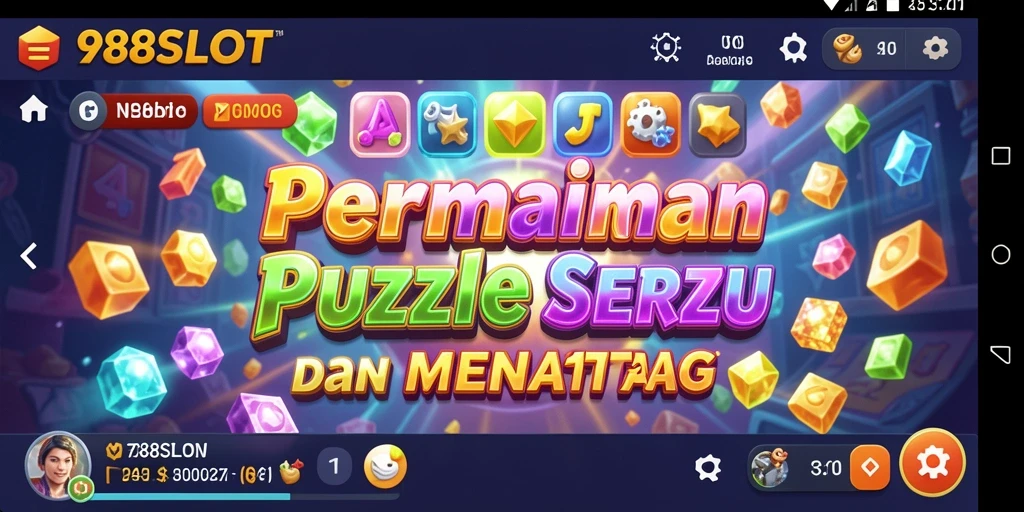 Screenshot gameplay 988SLOT yang menampilkan tantangan puzzle yang menarik.