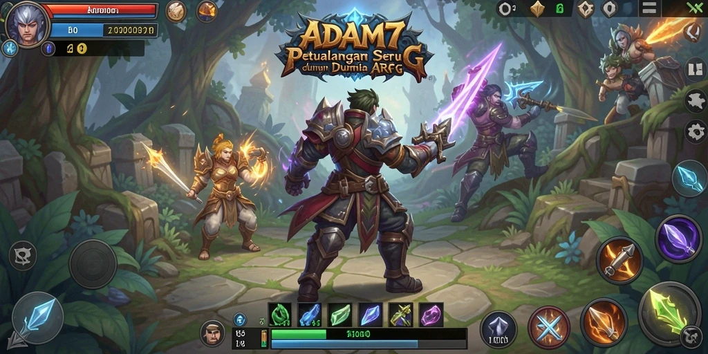 Tangkapan layar gameplay seru dari ADAM77 di dunia ARPG.