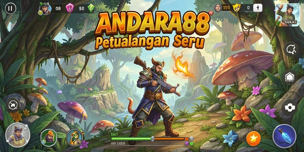 Screenshot ANDARA88 menampilkan aksi petualangan yang mendebarkan.