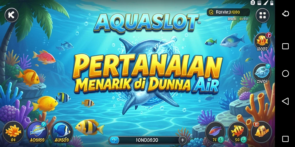 Gameplay AQUASLOT yang mendebarkan dalam pertempuran Tower Defense.