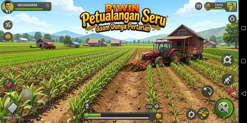 Tampilan gameplay seru di dunia pertanian BIWIN.