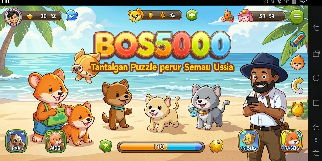 Tampilan gameplay BOS5000 yang menantang dan seru.