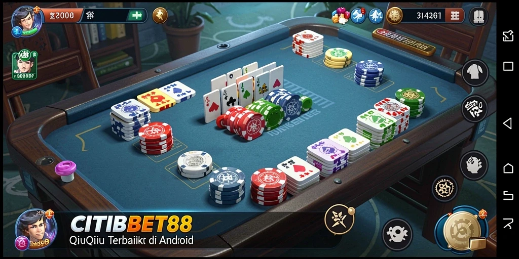 Tampilan menarik gameplay QiuQiu di CITIBET88.
