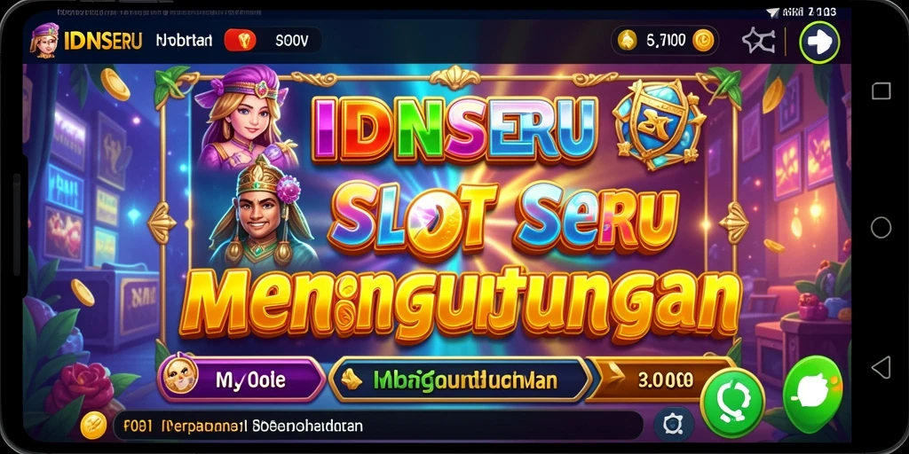 Gameplay menarik IDNSERU dengan tampilan slot yang menawan.