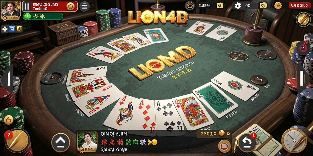Gameplay QiuQiu seru di LION4D dengan grafis menarik.