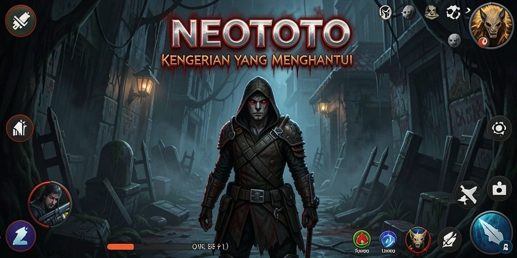 Tampilan menakutkan gameplay NEOTOTO yang membuat Anda terpuruk dalam kengerian.