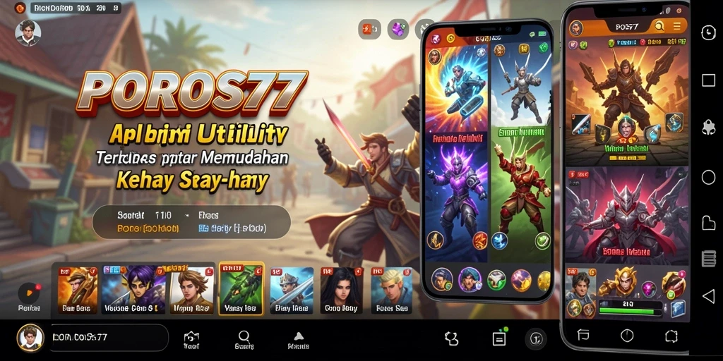 Tampilan antarmuka utama POROS77 yang informatif dan mudah dipahami.