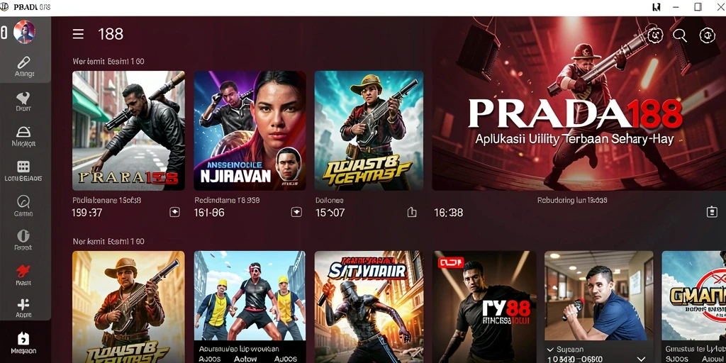 Tampilan antarmuka user-friendly PRADA188 untuk kebutuhan Utility sehari-hari.
