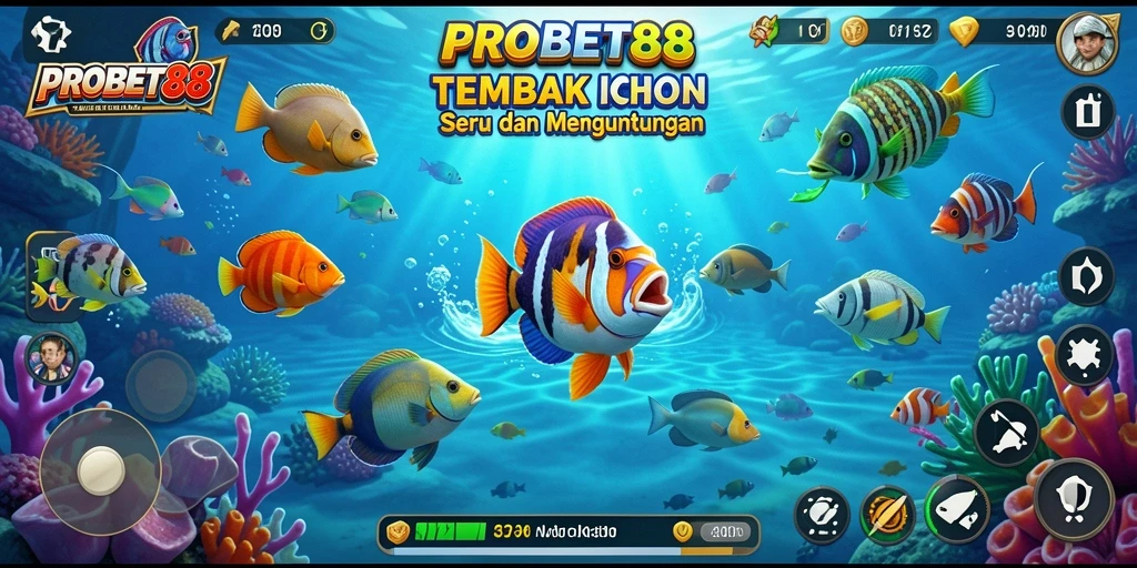 Gameplay seru Tembak Ikan di PROBET88 dengan grafis menawan.