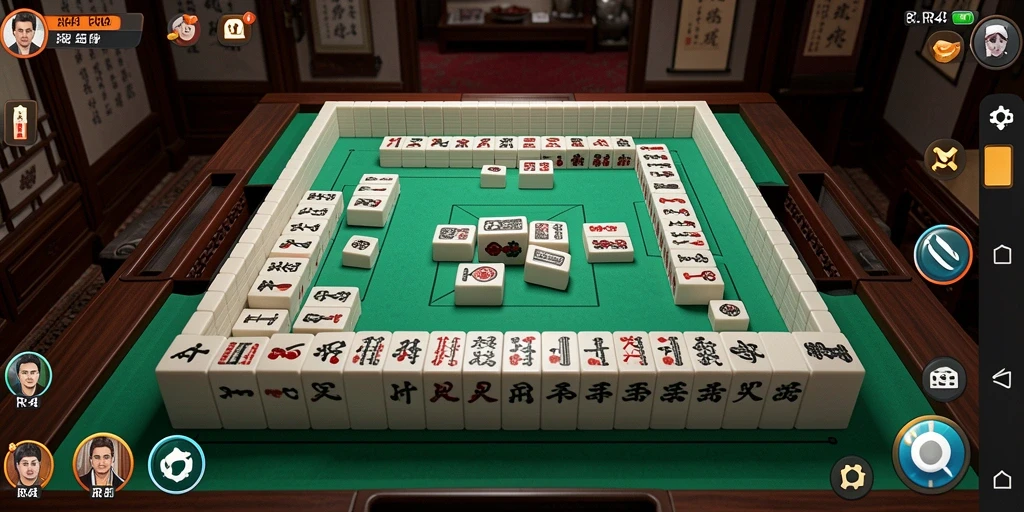 Tampilan screenshot RR44 yang menampilkan gameplay Mahjong yang menarik dan seru.