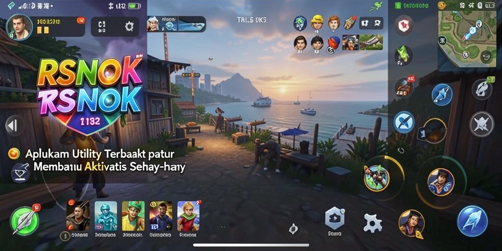 Screenshot utama RSNOK menampilkan antarmuka aplikasi Utility yang menarik.
