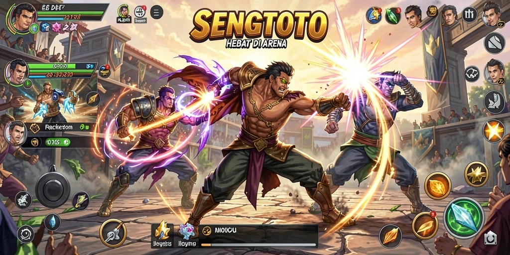 Tampilan pertarungan sengit di arena SENGTOTO.