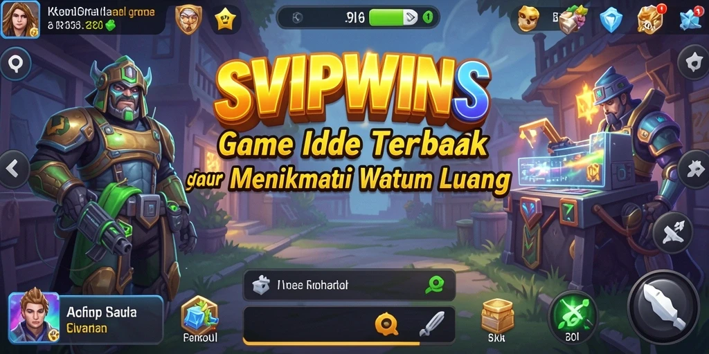 Gameplay SVIPWINS yang santai dengan sistem Idle yang menarik.
