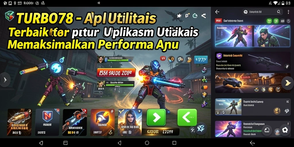 Tampilan antarmuka TURBO78 yang bersih dan mudah dipahami.