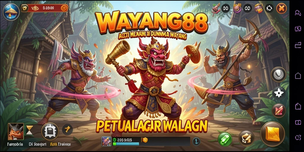 Tampilan gameplay WAYANG88 yang menegangkan dan penuh aksi.